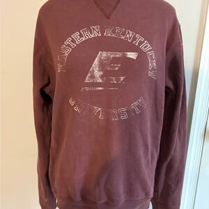 Blue 84 Eastern Kentucky University Maroon Crewneck Sweater
